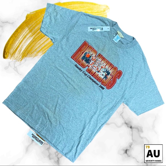 CLOSING SALE - Vintage Detroit RedWings 2008 Stanley Cup Champions - Stitched - Picture 7 of 7